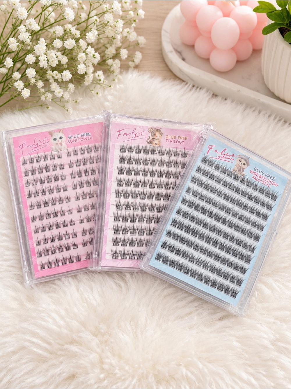 False Eyelashes with free tweezer